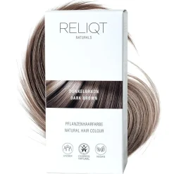 RELIQT Pflanzenhaarfarbe Dunkelbraun 100 g