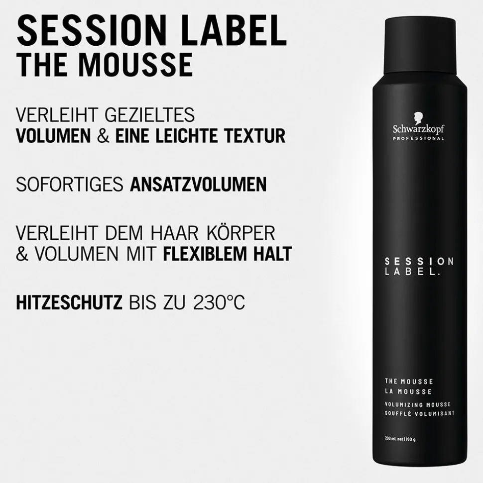 Schwarzkopf Session Label The Mousse Volumizing Mousse 200 ml