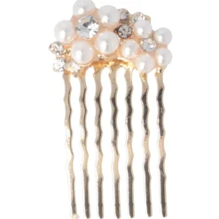 Solida Einsteckkamm gold Perle