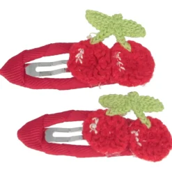 Solida Haarclip Kirsche rot 2 Stück