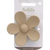 Solida Haarklammer Blume beige 1 Stück
