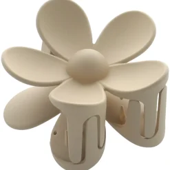 Solida Haarklammer Blume beige 1 Stück