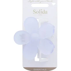 Solida Haarklammer Blumenform blau 1 Stück