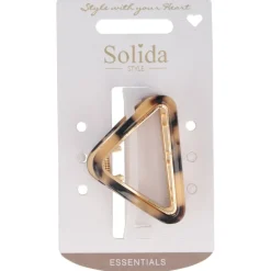 Solida Haarklammer Dreieck gold