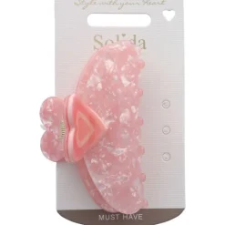Solida Haarklammer Herz rosa 1Stk.