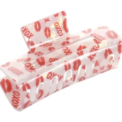 Solida Haarklammer Kussmund holografisch 1 Stück