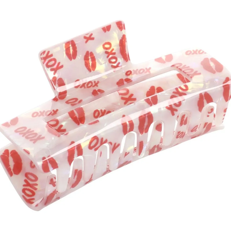 Solida Haarklammer Kussmund holografisch 1 Stück