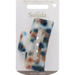 Solida Haarklammer marmoriert mehrfarbig