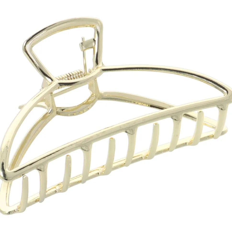 Solida Haarklammer Metall Groß Gold