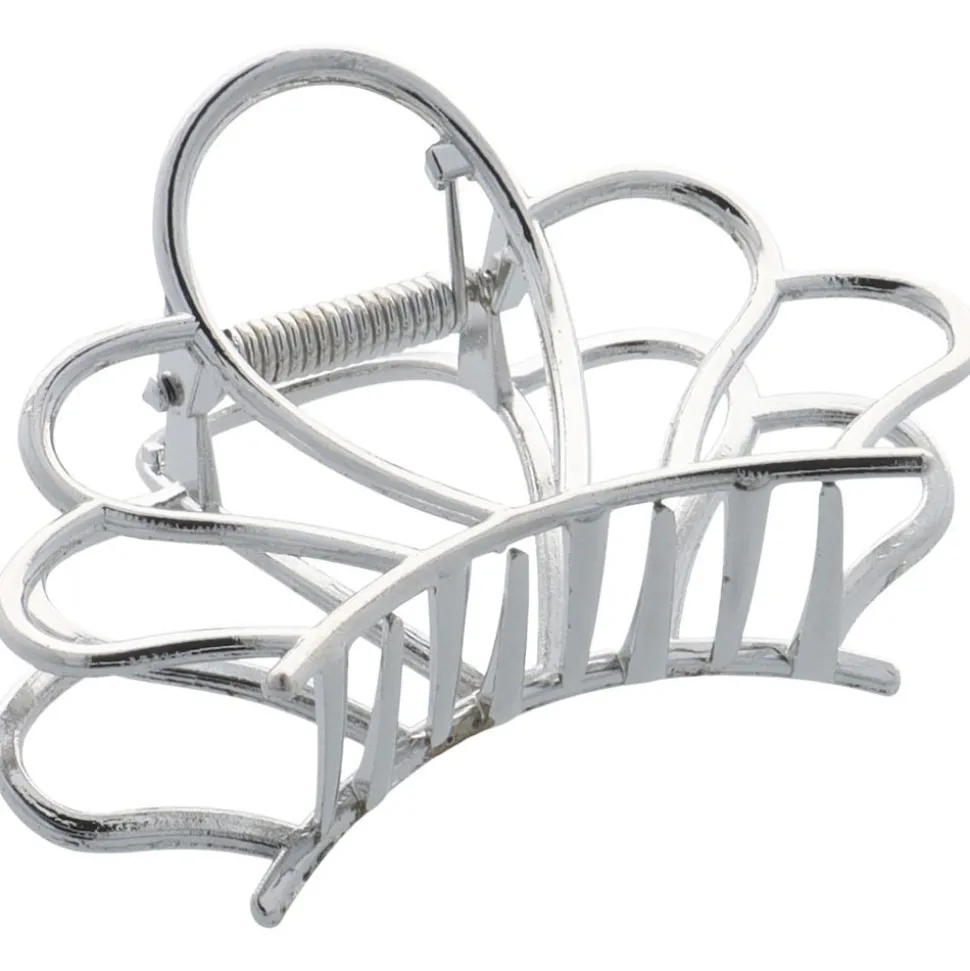 Solida Haarklammer Metall Silber