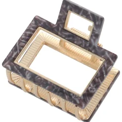 Solida Haarklammer rechteckig bordeaux