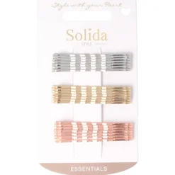 Solida Haarklemme mehrfarbig metallic gewellt