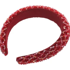 Solida Haarreif Strass rot