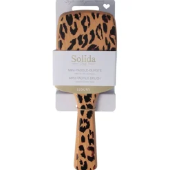 Solida Mini Paddle Brush Leopard Print