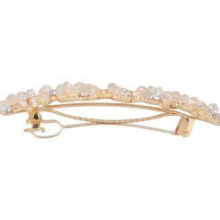 Solida Patentspange Blume gold