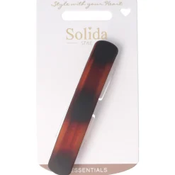 Solida Patentspange havanna matt