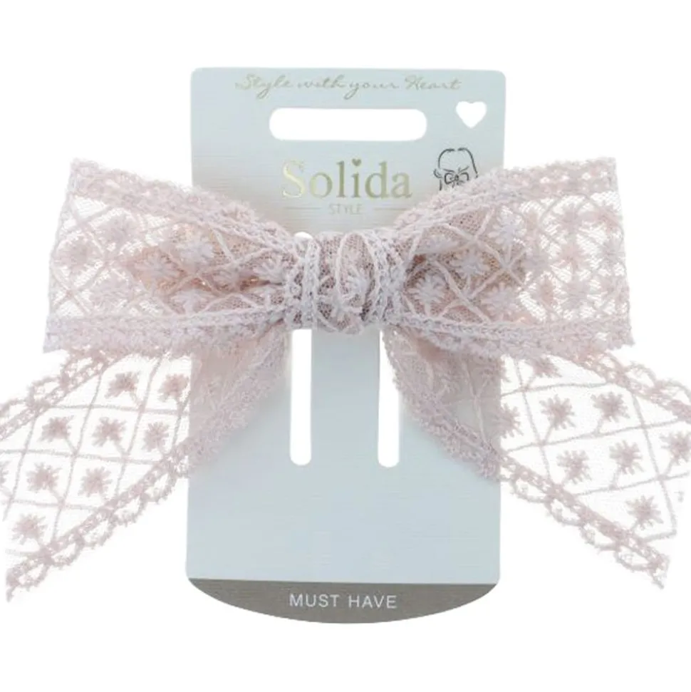 Solida Patentspange Schleife rosa 1Stk.