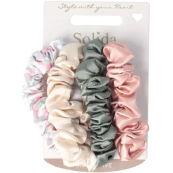 Solida Scrunchie mehrfarbig 4 Stück