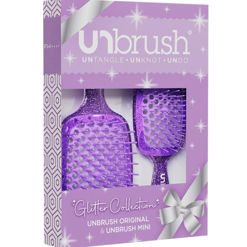 UNbrush Glitter Duo Set Amethyst Lavender