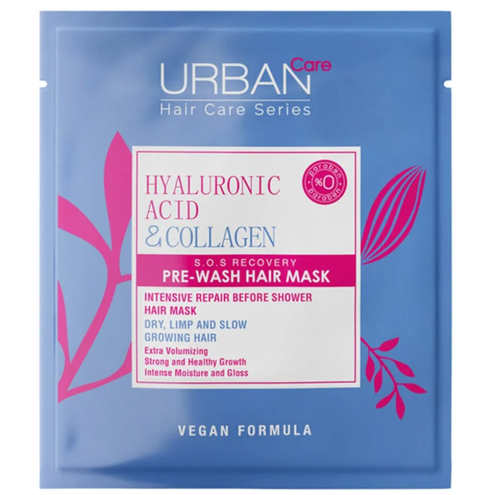 URBAN Care Hyaluronic Acid & Collagen S.O.S Recoverypre-Hairmask 50 ml