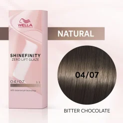 Wella Shinefinity Glaze Bitter Chocolate 04/07 Haarfarbe 60 ml