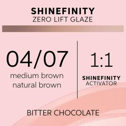 Wella Shinefinity Glaze Bitter Chocolate 04/07 Haarfarbe 60 ml