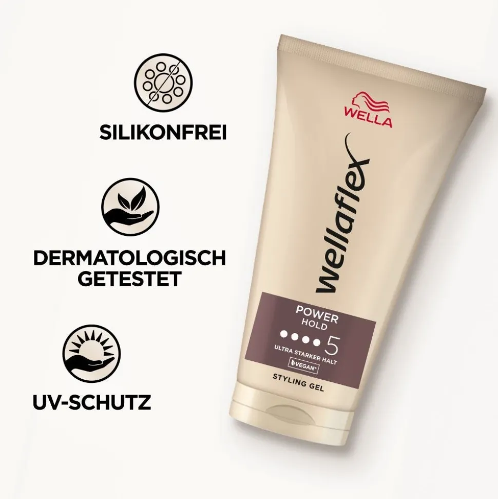 Wella Wellaflex Power Halt Form & Finish Gel 150 ml