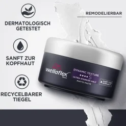 Wellaflex MEN Dynamic Texture Matte Paste 75 ml